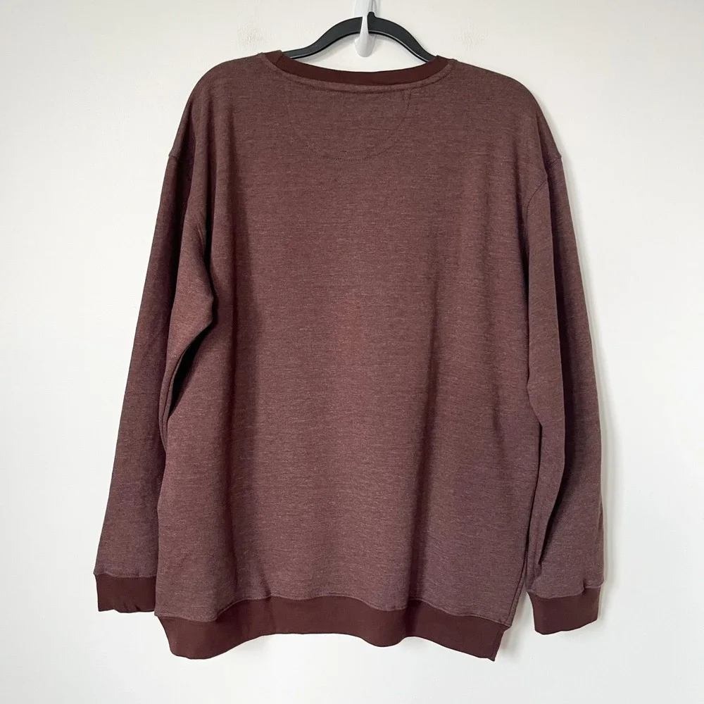 NEW Natural Life Do It For You Comfy Pocket Sweatshirt Floral Coffee Large Brown - Picture 10 of 12